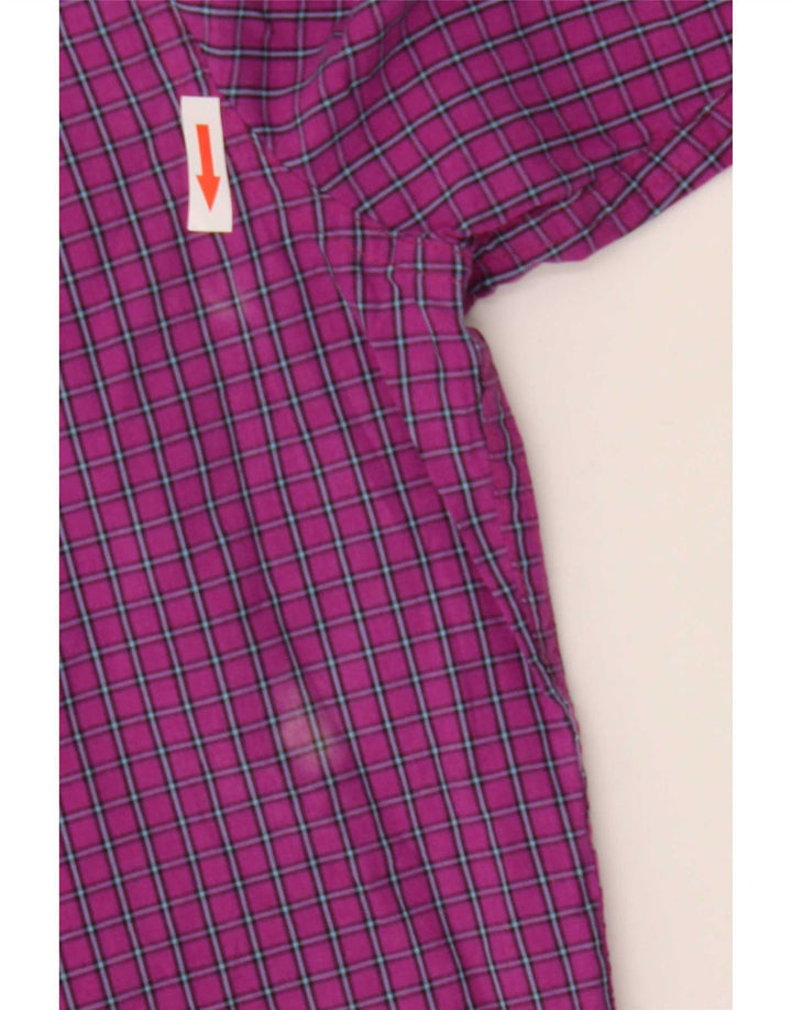 Chaps Chemise Homme Large Vichy Violet Coton