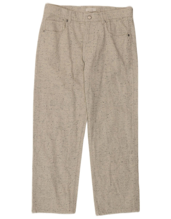 Pantaloni chino dritti da donna Cos W30 L26 cotone screziato beige