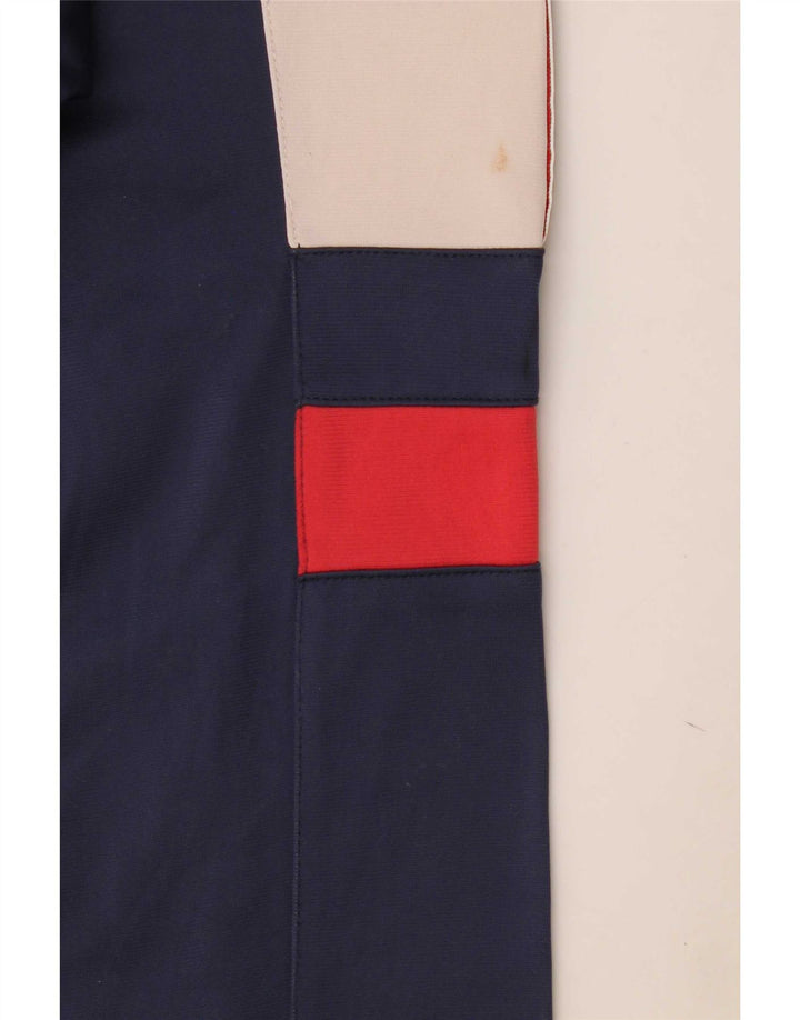 Giacca sportiva da uomo con grafica Asics 2XL Blu navy a blocchi di colore in poliammide