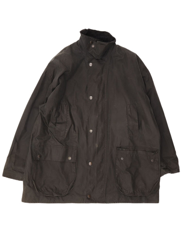 MC Orvis Herre Loose Fit vokset bomuldsjakke UK 40 Large Black