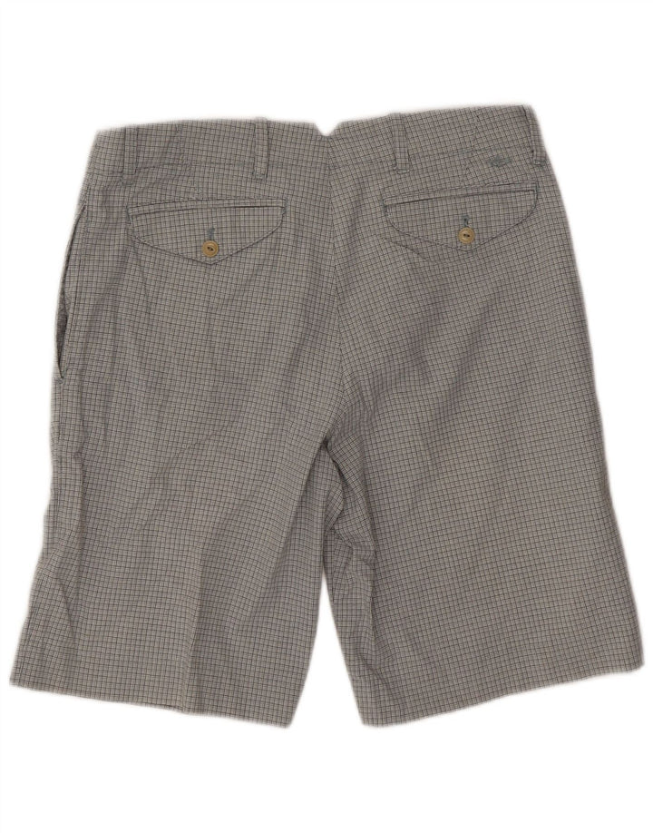 Dockers Herren Chinoshorts W32 Mittelgraue Hahnentritt-Baumwolle