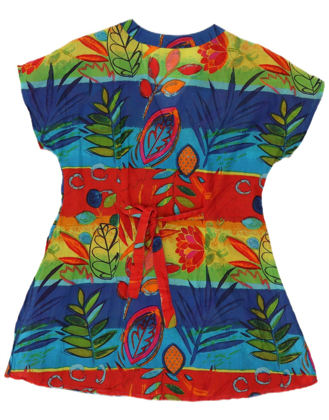 PHOOL Womens A-Line Dress UK 10 Small Multicoloured Floral Cotton