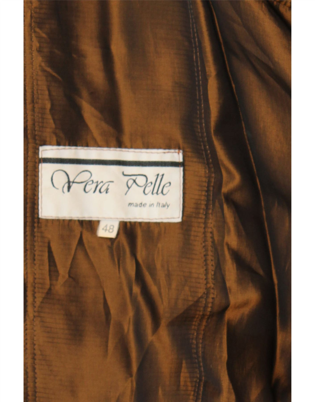 VINTAGE Womens Leather Coat IT 48 XL Brown Leather Vintage Vintage and Second-Hand Vintage from Messina Hembry 