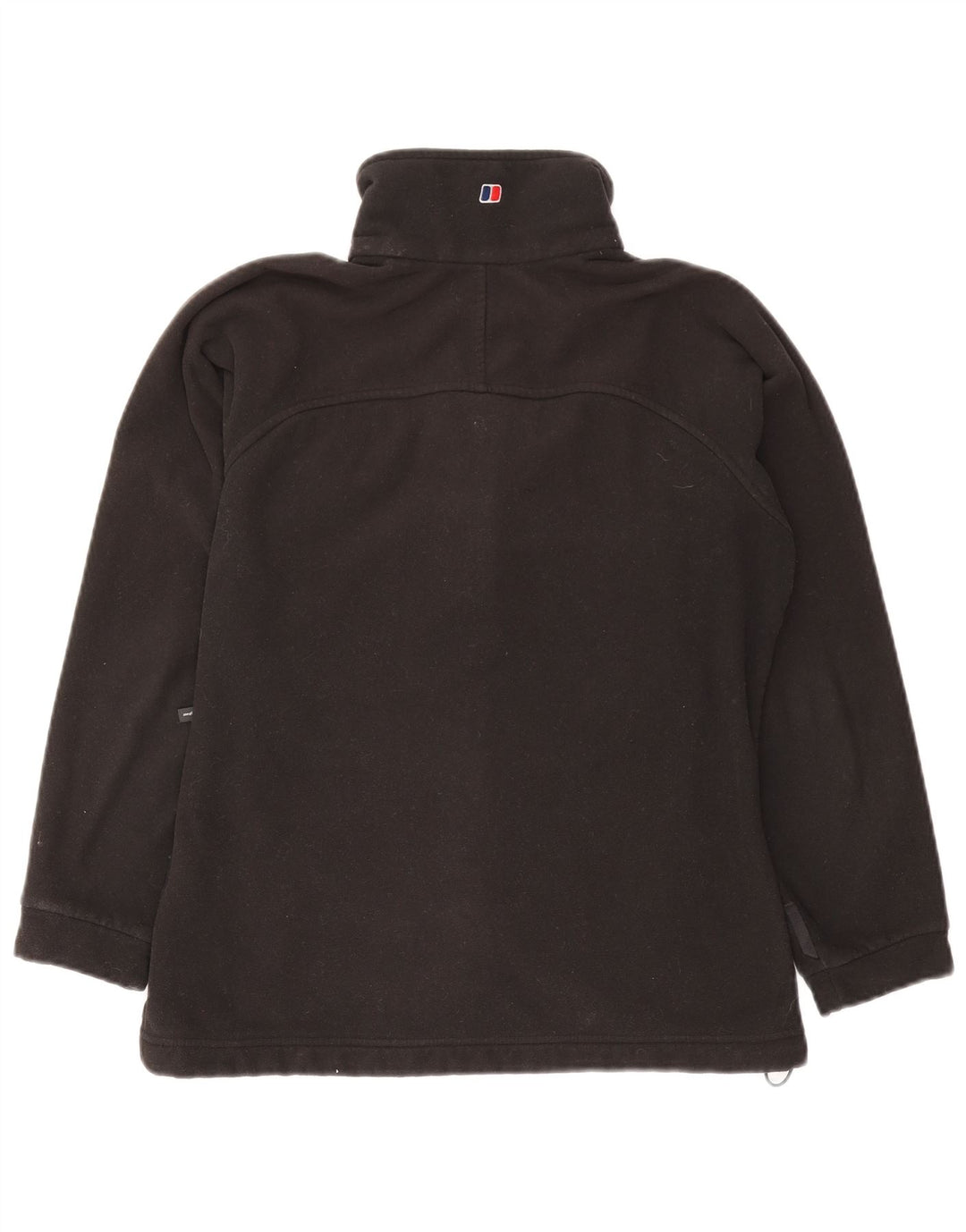 Berghaus Womens Oversized Fleece Jacket UK 10 Small Black Polyester