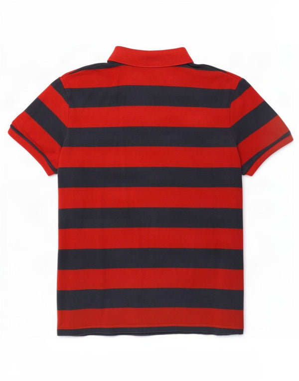 Timberland Mens Polo Shirt 2XL Red Striped Cotton