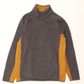 Hanorac pentru bărbați Mountain Warehouse, cu fermoar și gât, Jumper mare, gri, bloc de culoare