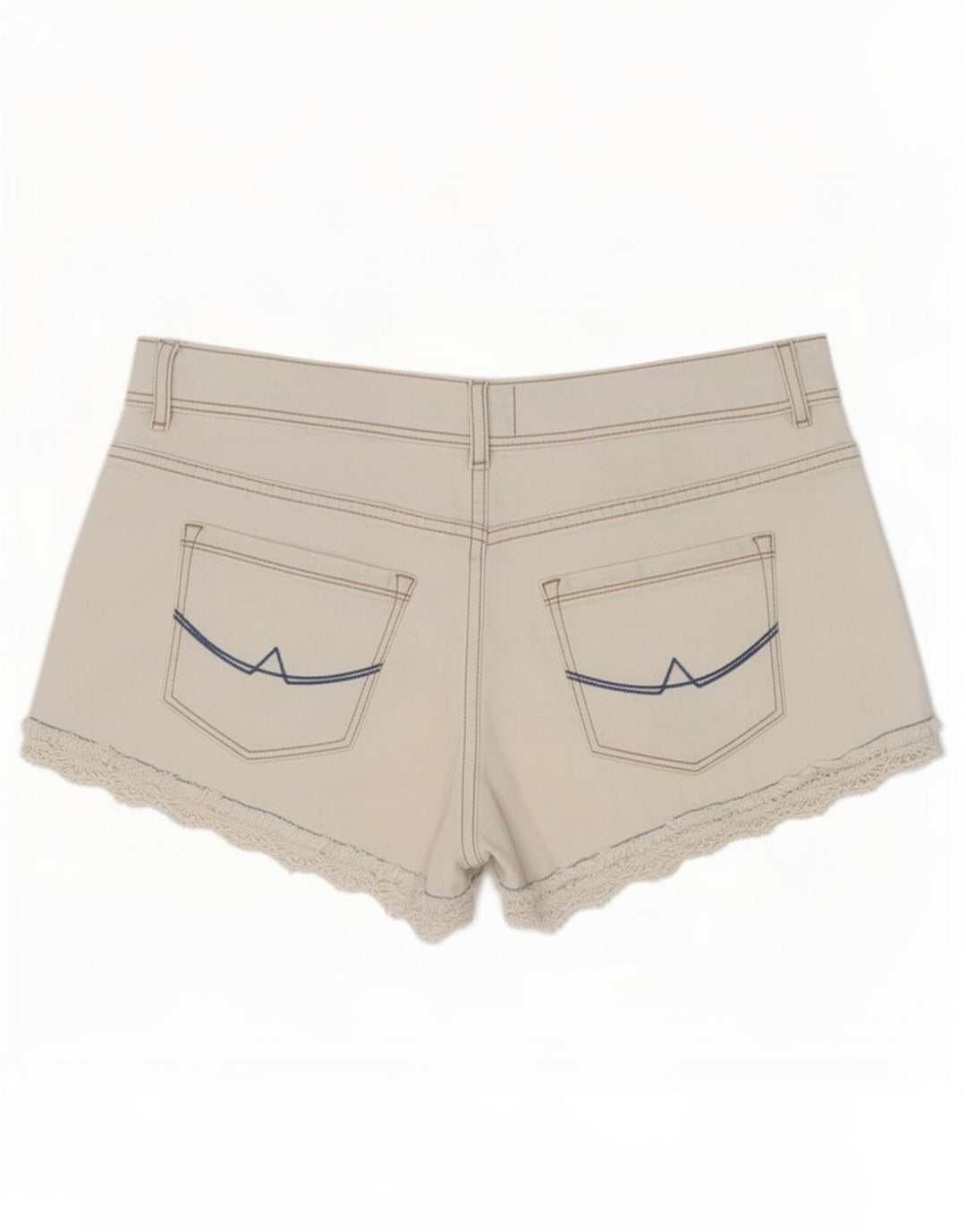 Shorts Vaqueros Superdry Mujer Medium W28 Algodón Blanco