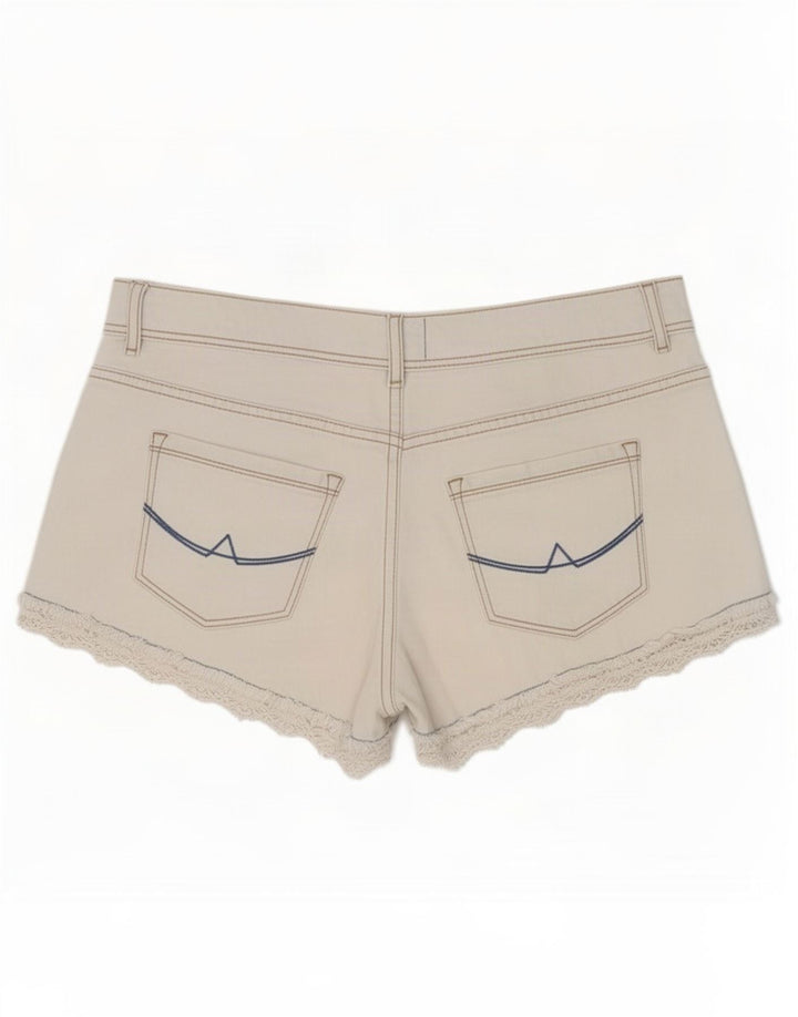 Shorts Vaqueros Superdry Mujer Medium W28 Algodón Blanco
