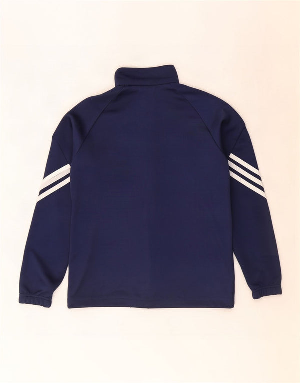 Giacca da tuta Adidas Climalite da ragazzo, 11-12 anni, in poliestere blu navy