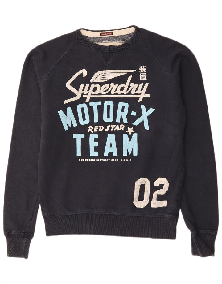 Superdry muška trenirka s grafičkim motivima Srednji tamnoplavi pamuk