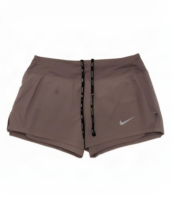 Nike Damen Dri Fit Sport Shorts UK 6 XS Grau Polyester
