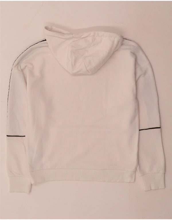Fila Pull à capuche graphique XS en coton color block homme blanc
