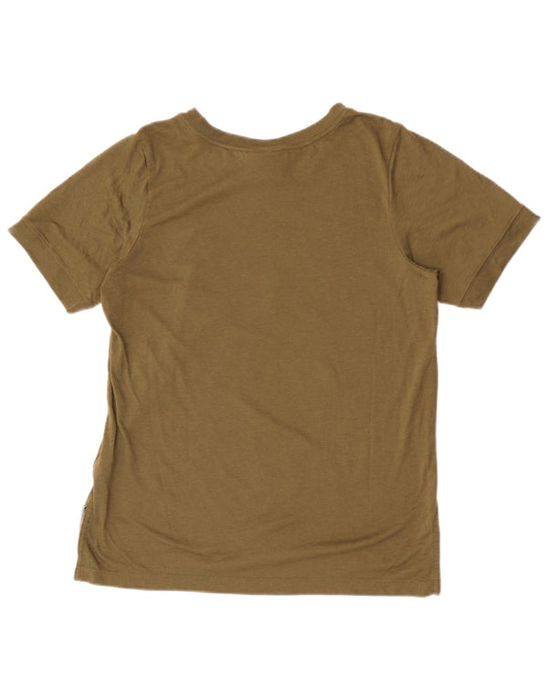 Γυναικείο γραφικό μπλουζάκι Nike Top UK 10 Small Khaki Polyester