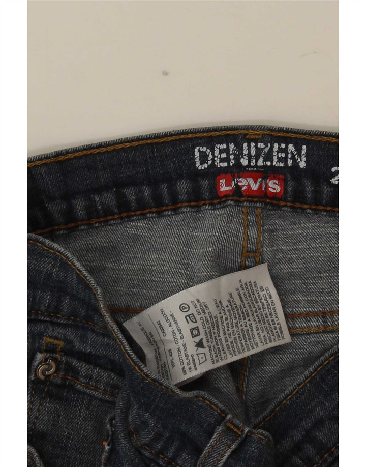 Levi's Mens Denizen Slim Straight Jeans W34 L30 Navy Blue Cotton