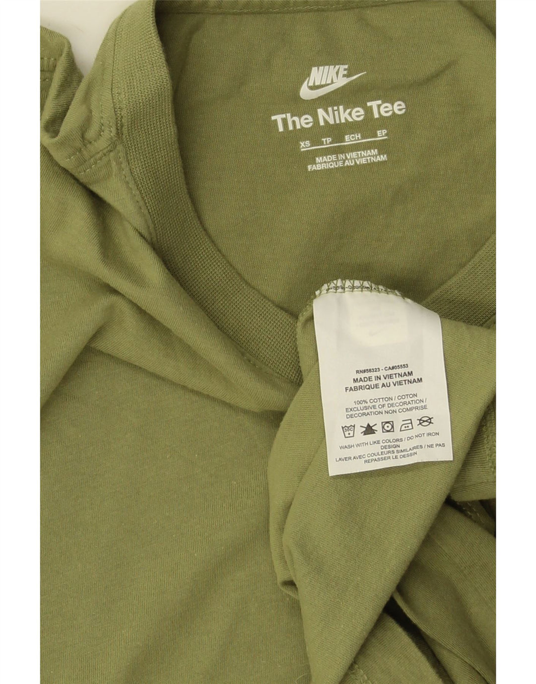 Camiseta masculina NIKE XS verde algodão