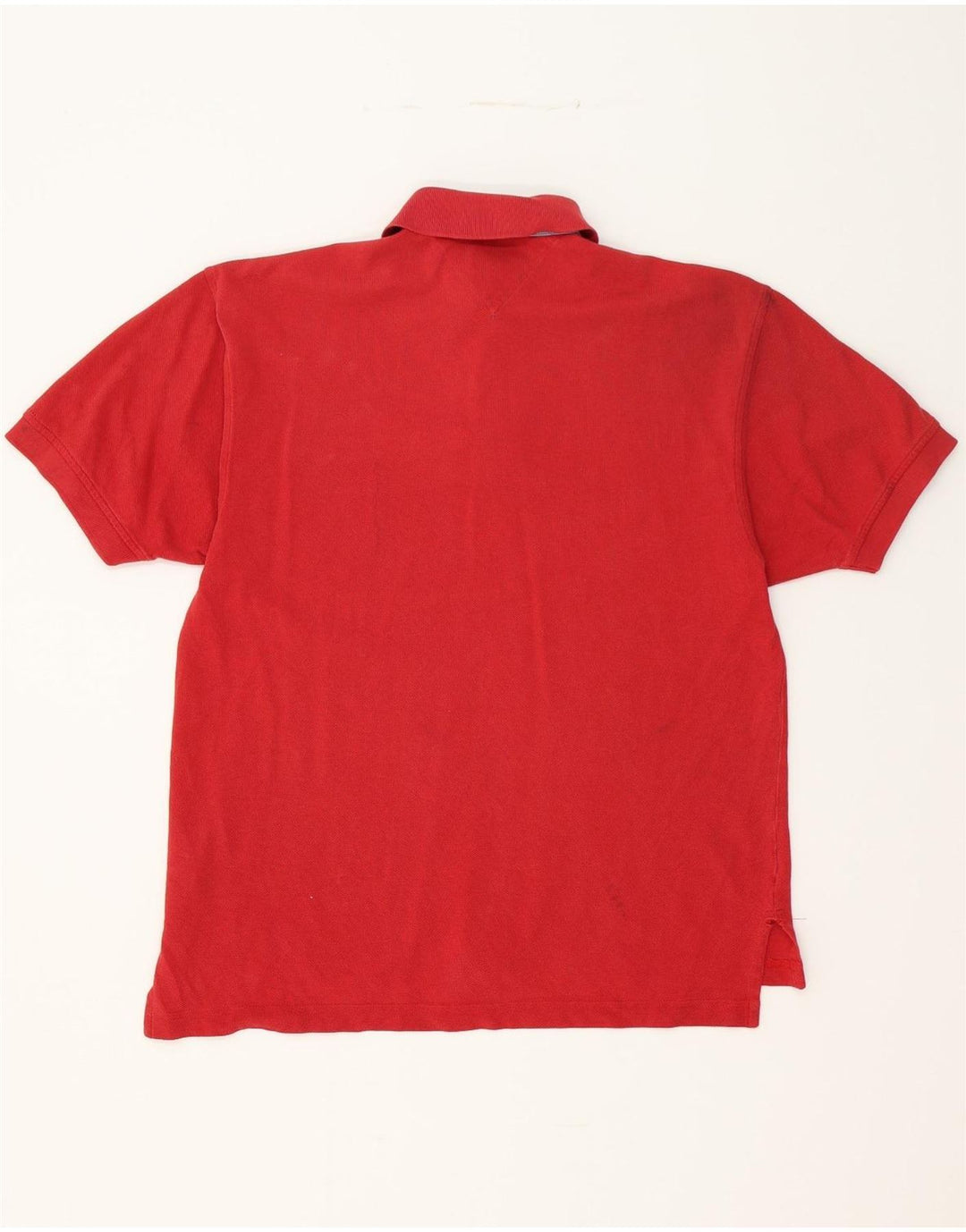 TOMMY HILFIGER Mens Polo Shirt Small Red Cotton Vintage Tommy Hilfiger and Second-Hand Tommy Hilfiger from Messina Hembry 