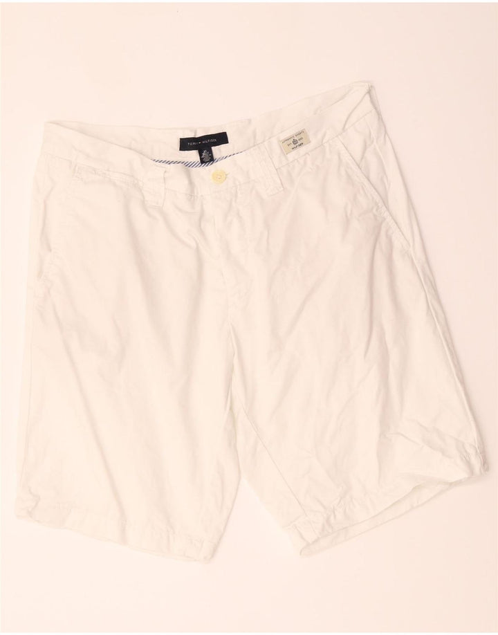 Tommy Hilfiger Mens Chino Shorts W34 Large White Cotton