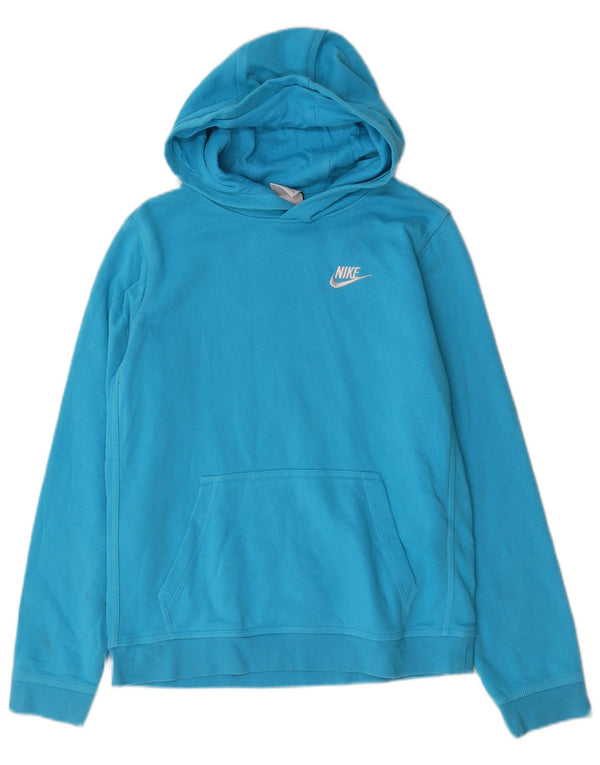Nike Jungen Hoodie Pullover 13-14 Jahre XL Blau Baumwolle