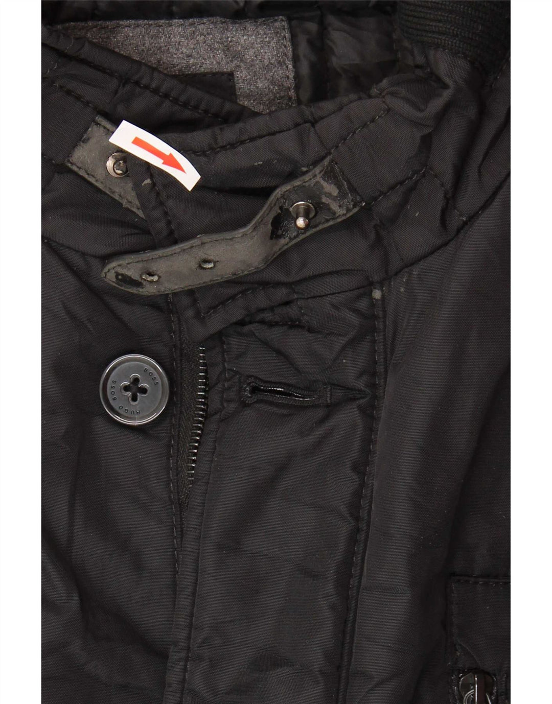 Giacca utility da uomo Hugo Boss UK 54 2XL Poliammide nera