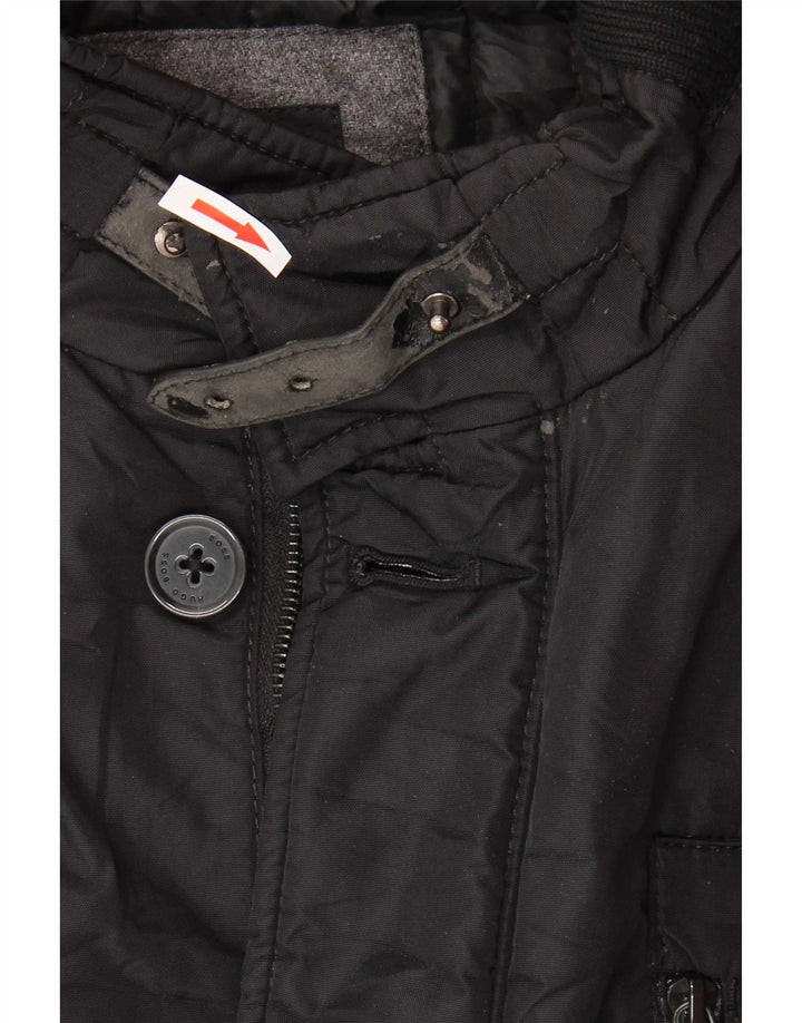 Giacca utility da uomo Hugo Boss UK 54 2XL Poliammide nera