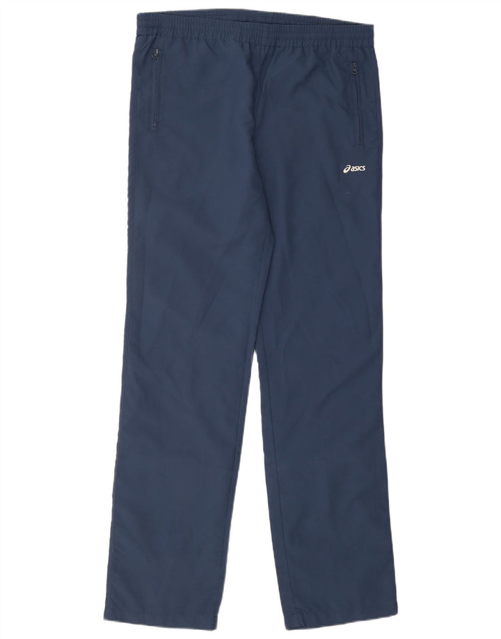 ASICS Mens Tracksuit Trousers Medium  Navy Blue Polyester