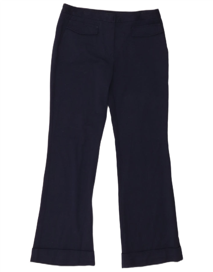 Pantaloni casual pentru femei Bootcut Zara Mediu L28 L30 Poliester bleumarin