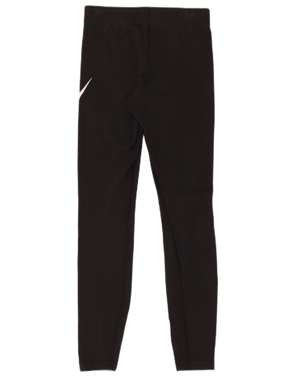 Leggings grafici da donna Nike UK 8 piccoli in cotone nero