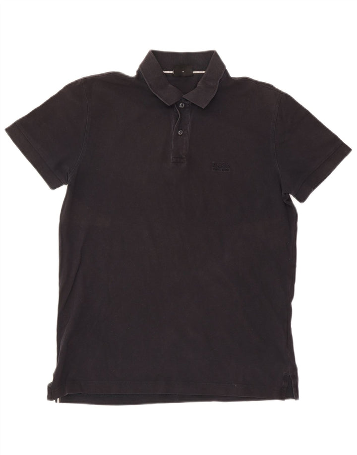 Hugo Boss Herren Poloshirt Mittelschwarze Baumwolle