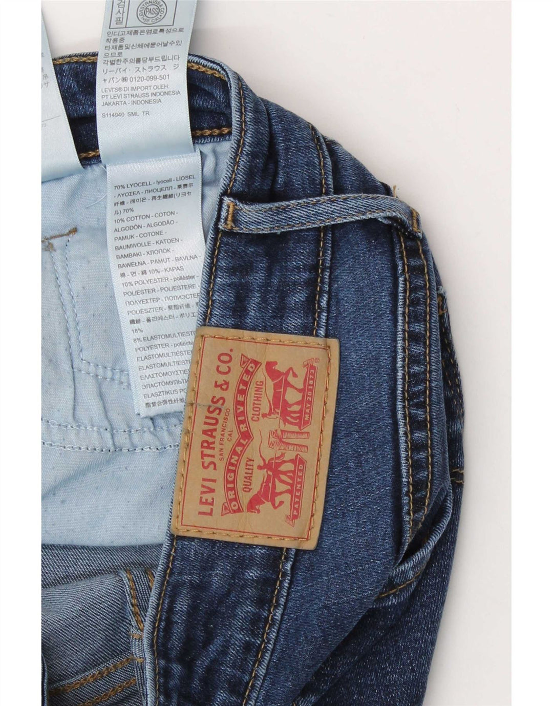Jeans Levi's 712 Slim da donna W29 L30 Lyocell blu