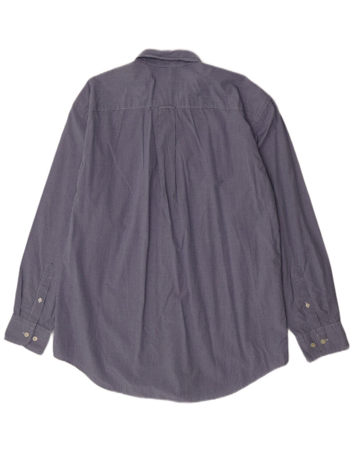 Nautica Herreskjorte Stor Blå Gingham Bomuld