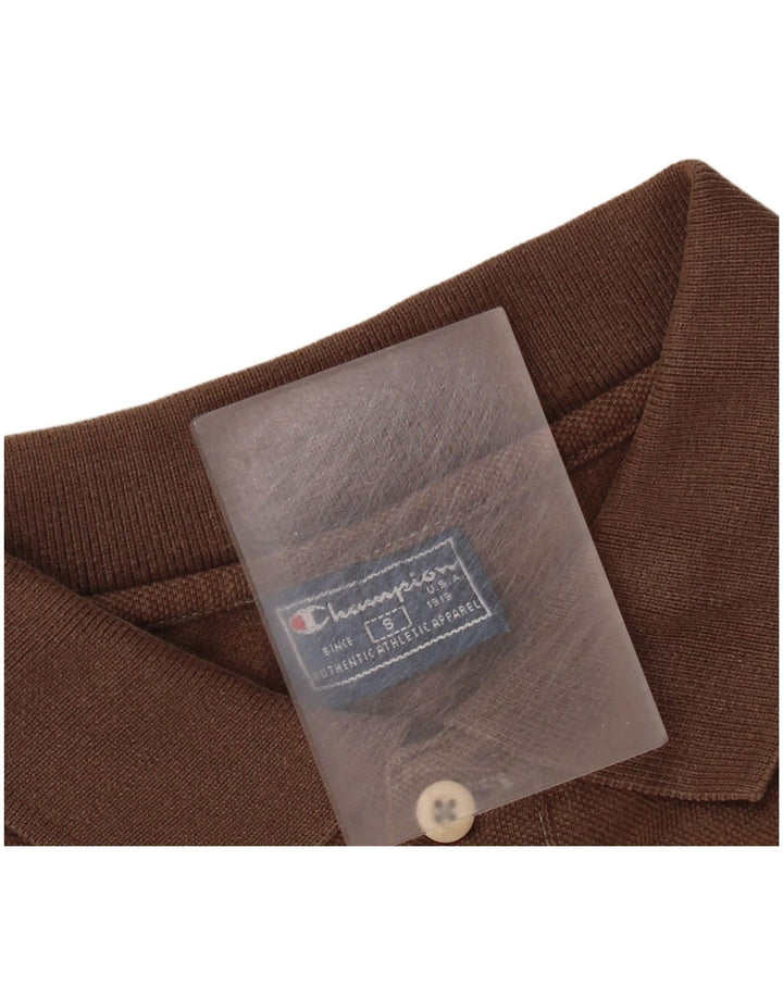 CHAMPION Herren-Poloshirt, kleine braune Baumwolle