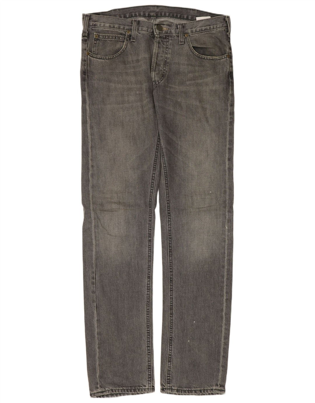 LEE Mens Daren Straight Jeans W33 L34 Grey Cotton