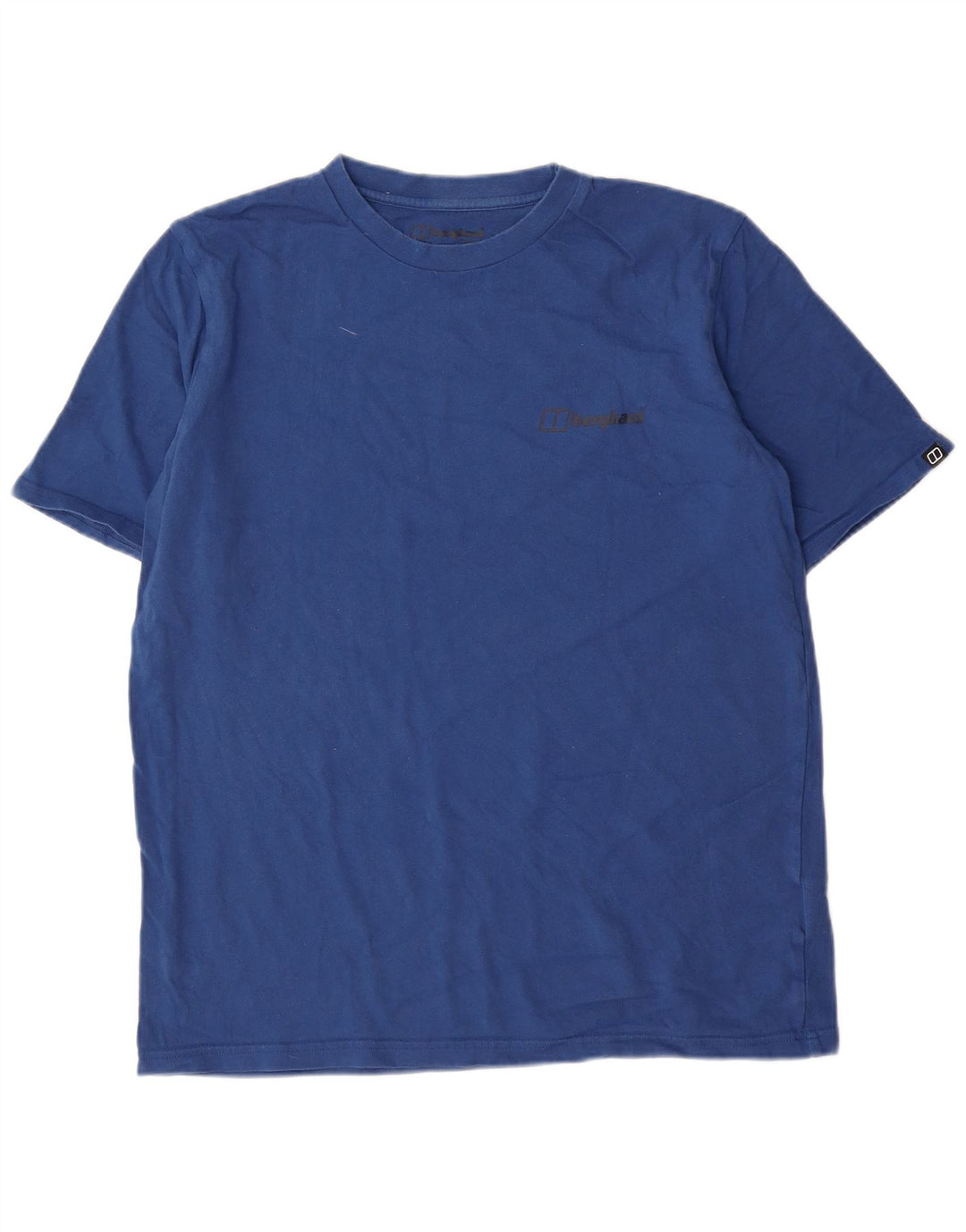 Berghaus Herre T-Shirt Top Stor Blå Bomuld