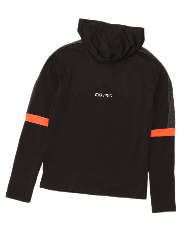 Puma Boys Hooded Zip Neck Pullover Træningsdragt Top 13-14 år Sort