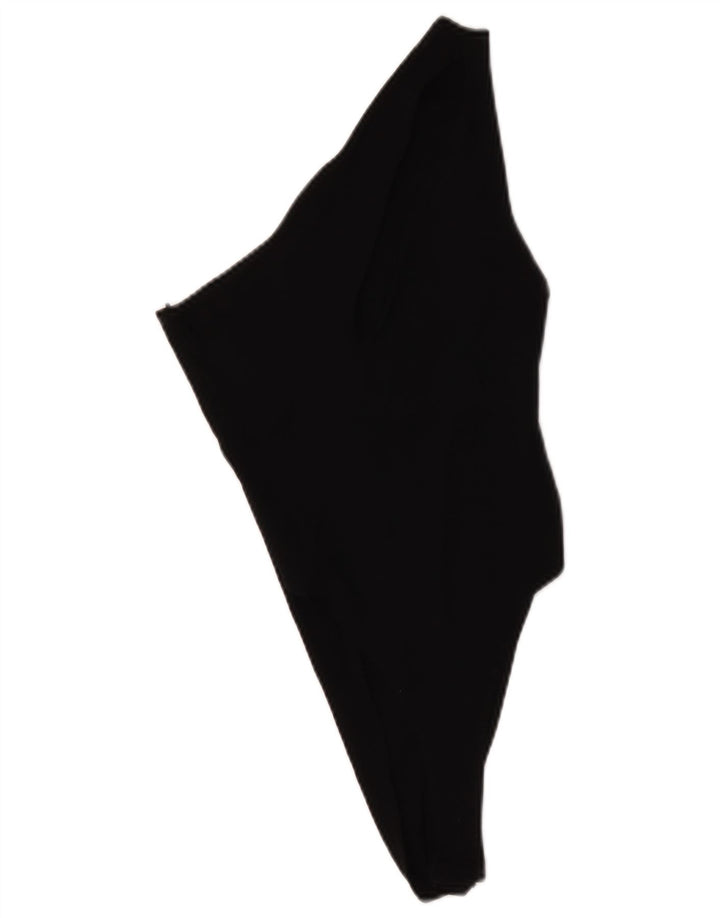 Zara One-Shoulder-Body aus Baumwolle für Damen, UK 12, mittelgroß, Schwarz