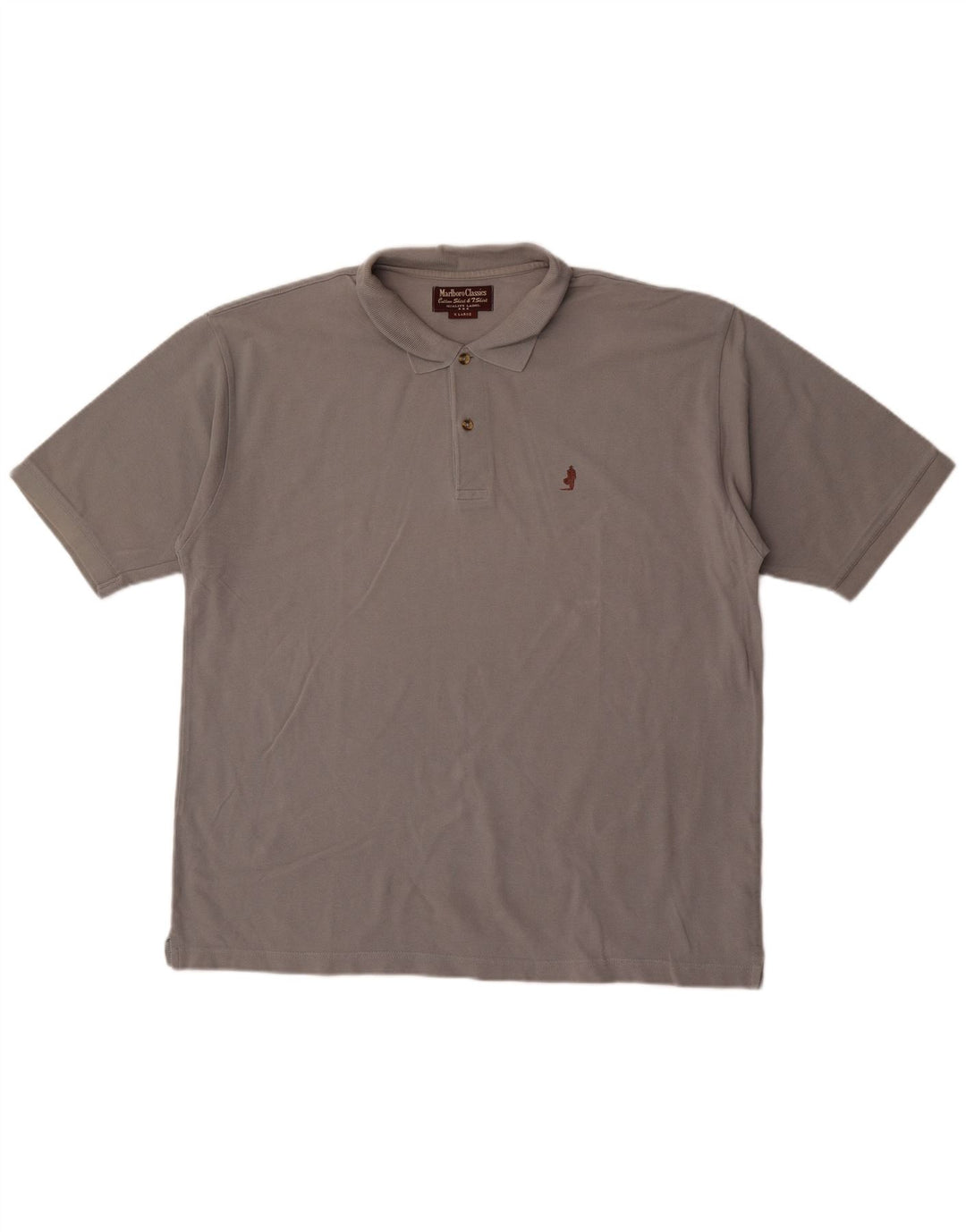 Marlboro Classics Herren Poloshirt XL Grau Baumwolle