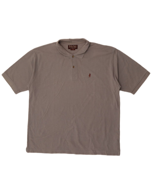 Camisa polo masculina Marlboro Classics XL cinza algodão