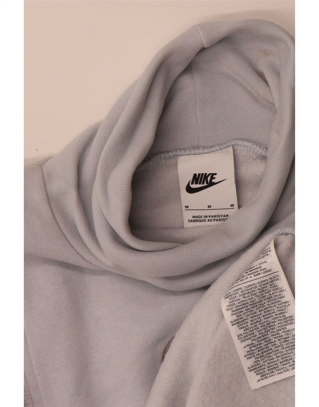 Nike Graphic Sweatshirt Jumper UK 14 Medium Blue Colourblock
