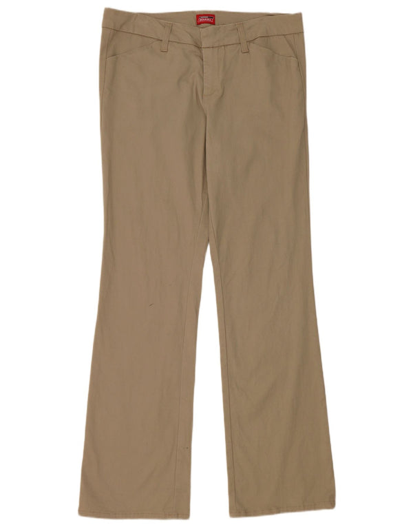 Dickies Dame Bootcut Casual Bukser US 13 Large W32 L31 Beige Bomuld