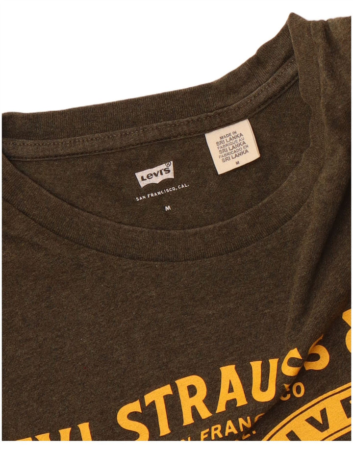 Levi's Herre grafisk T-shirt Top Medium Khaki