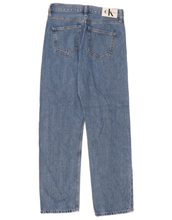 Jeans dritti da donna Calvin Klein W27 L28 cotone blu