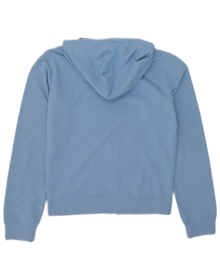 Reebok Womens Zip Hoodie Sweater UK 10 Small Blue Polyester