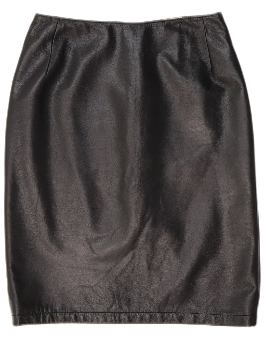 Gai Mattiolo Womens Leather Skirt W28 Medium Black