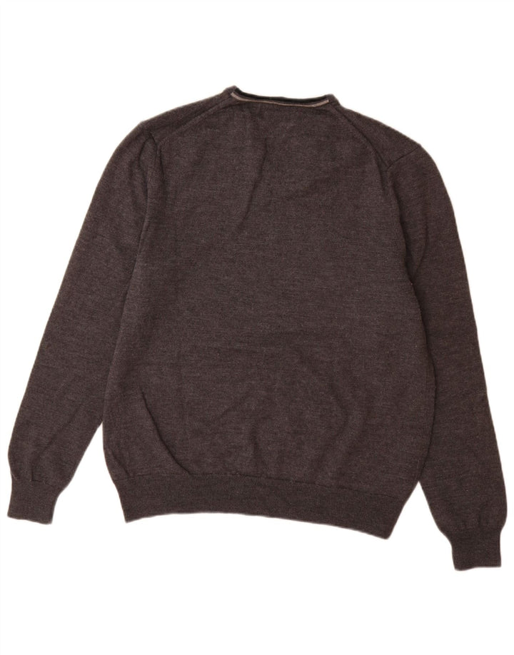 Fred Perry Herre V-hals sweater XL Grå Merinould