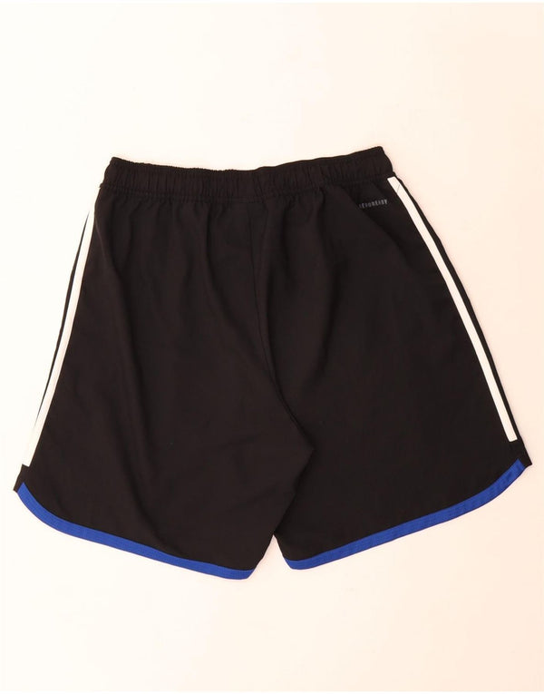 Adidas Herre Aeroready Graphic Sports Shorts Large Sort Polyester