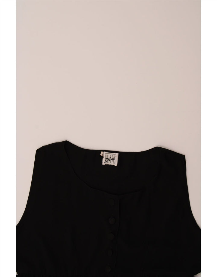 MAX DINE Womens See Through Sleeveless Bubble Dress UK 10 Small Black Vintage Max Dine and Second-Hand Max Dine from Messina Hembry 