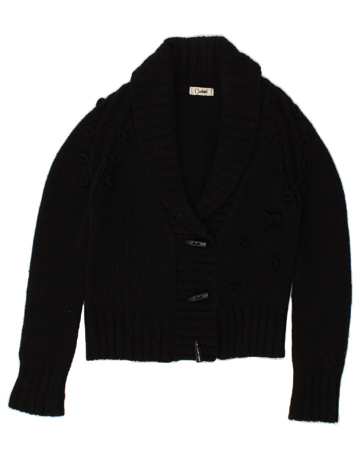 CARDUCCI Womens Cardigan Sweater UK 14 Medium Black Acrylic Vintage Carducci and Second-Hand Carducci from Messina Hembry 