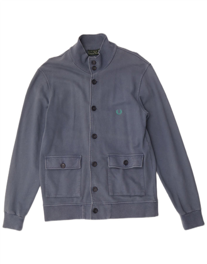 Fred Perry Mens Tracksuit Top Jacket Large Blue