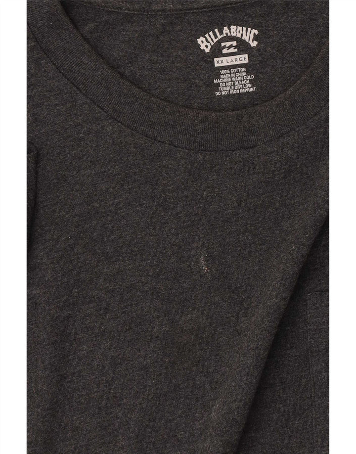 Maglietta da uomo Billabong Top 2XL in cotone grigio