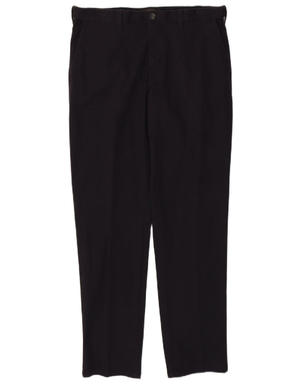 Pantaloni chino slim da uomo Marks & Spencer W36 L33 cotone blu navy